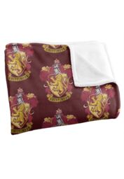 Harry Potter Gryffindor Crest 2 Officially Licensed Silky Touch Super Soft Throw Blanket 152x127 cm in White - thumbnail 3