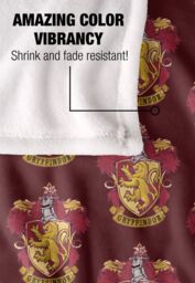 Harry Potter Gryffindor Crest 2 Officially Licensed Silky Touch Super Soft Throw Blanket 152x127 cm in White - thumbnail 4