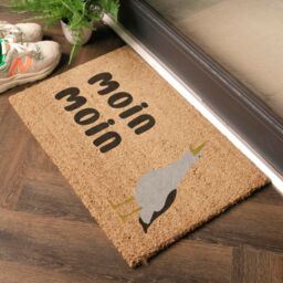 Artsy Mats Moin Moin Seagull Doormat (60 x 40cm) in Brown - Size: 40 cm x 60 cm - thumbnail 2