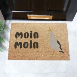 Artsy Mats Moin Moin Seagull Doormat (60 x 40cm) in Brown - Size: 40 cm x 60 cm - thumbnail 1