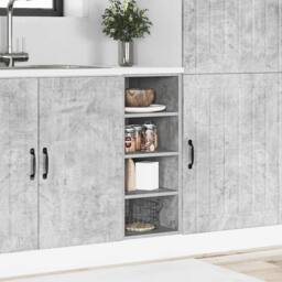 Berkfield Home Durable Bottom Cabinet Concrete Grey 30x44, 5x81, 5 cm Engineered Wood - thumbnail 1