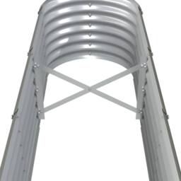 Berkfield Home Garden Raised Bed Powder-coated Steel 332x40x36 cm Grey - Size: 332 x 40 x 36 cm - thumbnail 5