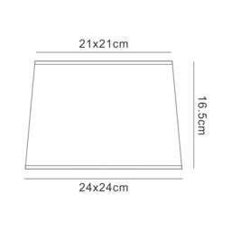 Netlighting Habana Black Square Shade 240 240x 165mm Suitable for Table Lamps - thumbnail 2
