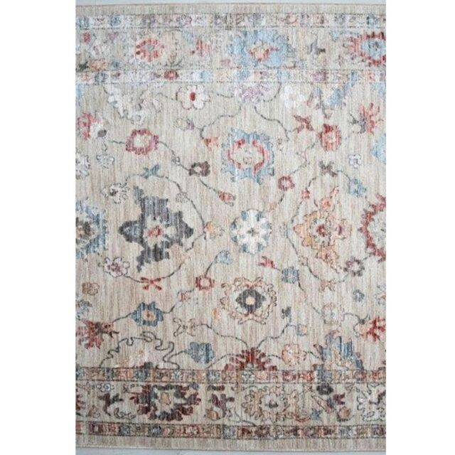 The Rug Shop UK Beige Traditional Abstract Polypropylene Easy to Clean Rug - Size: 200 cm x 290 cm - image 1