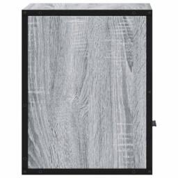 Berkfield Home Durable Wall-mounted Bedside Cabinets 2 pcs Grey Sonoma 40x31x39.5 cm - thumbnail 7