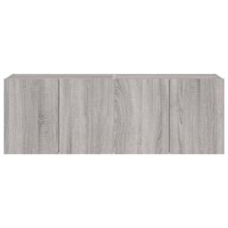 Berkfield Home TV Wall Cabinets with LED Lights 2 pcs Grey Sonoma 60x35x41 cm - Size: 60 x 35 x 41 cm - thumbnail 9