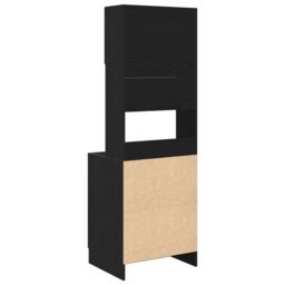 Berkfield Home Kitchen Cabinet Black Oak 60x50x180 cm Engineered Wood - Size: 60 x 50 x 180 cm - thumbnail 9