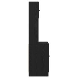 Berkfield Home Kitchen Cabinet Black Oak 60x50x180 cm Engineered Wood - Size: 60 x 50 x 180 cm - thumbnail 8