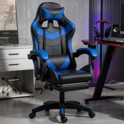 EONLION Massage Office Home Chair Gaming in Black - Size: 100 cm - thumbnail 1