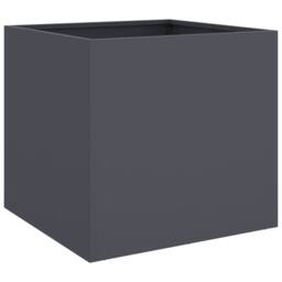 Berkfield Home Planter Anthracite 49x47x46 cm Steel in Dark Grey - Size: 49 x 47 x 46 cm - thumbnail 3