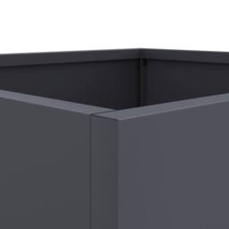 Berkfield Home Planter Anthracite 49x47x46 cm Steel in Dark Grey - Size: 49 x 47 x 46 cm - thumbnail 9