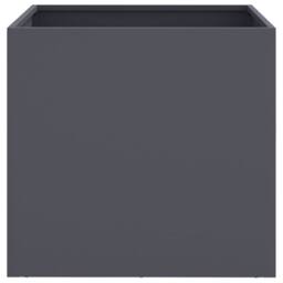Berkfield Home Planter Anthracite 49x47x46 cm Steel in Dark Grey - Size: 49 x 47 x 46 cm - thumbnail 5