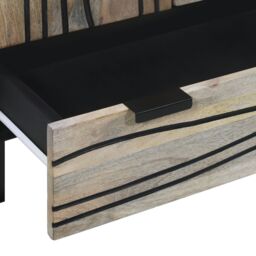 Berkfield Home Media Storage Cabinets & Racks with Drawer with Storage with Door White & Black - thumbnail 7