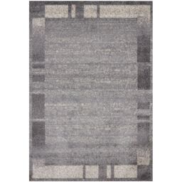 THE RUGS Efes Collection Modern Living Room Rug Bordered Grey Cream 7438GC - Size: 60 cm x 110 cm - thumbnail 2