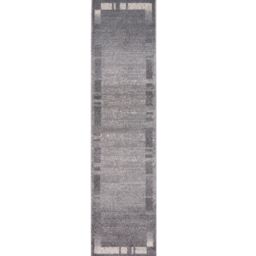 THE RUGS Efes Collection Modern Living Room Rug Bordered Grey Cream 7438GC - Size: 60 cm x 110 cm - thumbnail 5