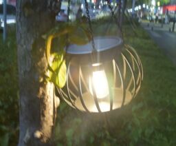 Leaper Solar LED Outdoor Decoration Waterproof Hanging Pumpkin Lamp in Black - thumbnail 4