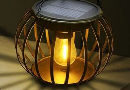 Leaper Solar LED Outdoor Decoration Waterproof Hanging Pumpkin Lamp in Black - thumbnail 2