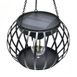 Leaper Solar LED Outdoor Decoration Waterproof Hanging Pumpkin Lamp in Black - thumbnail 1