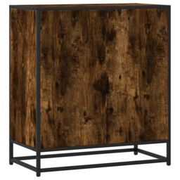 Berkfield Home Sideboard Smoked Oak 68x35x76 cm Engineered Wood in Brown - Size: 68 x 35 x 76 cm - thumbnail 6