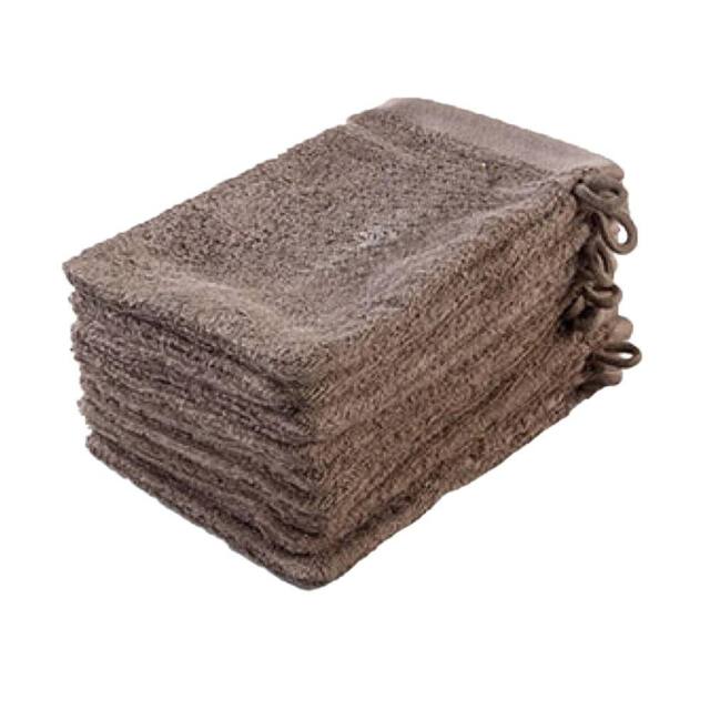 ARTG Plain Cotton Wash Glove in Brown - image 1