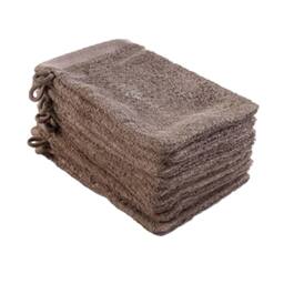 ARTG Plain Cotton Wash Glove in Brown - thumbnail 2