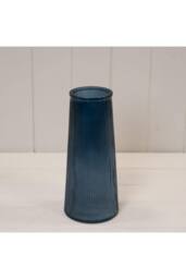 KDMD Blue Tall Ribbed Vase - thumbnail 2