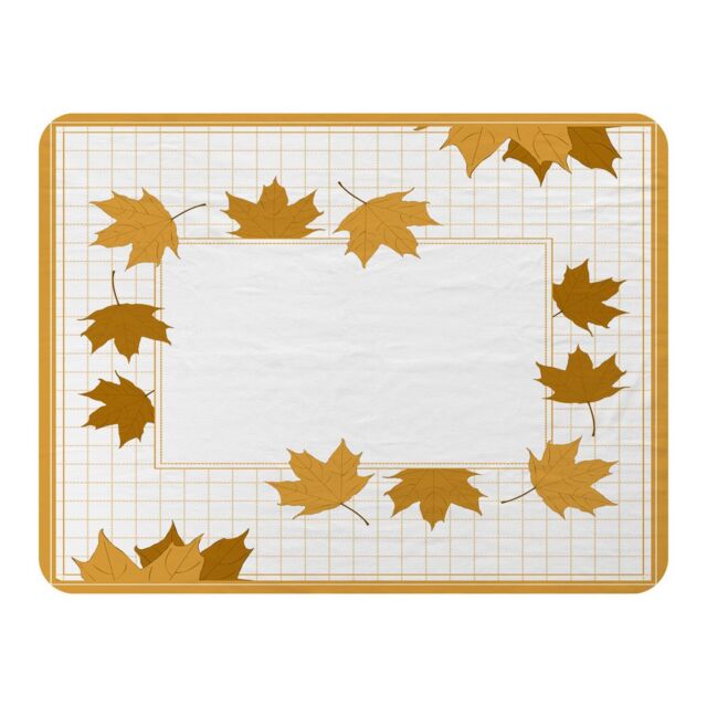 Benjamin Tate Design Golden Autumn Blanket in Natural - Size: 120 cm x 150 cm - image 1