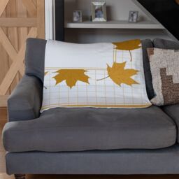 Benjamin Tate Design Golden Autumn Blanket in Natural - Size: 120 cm x 150 cm - thumbnail 2