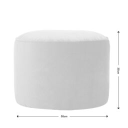icon Milano Velvet Bean Bag Pouffe Midnight Blue Large Velvet Footstools in Olive - thumbnail 6