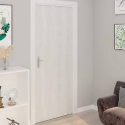 Berkfield Home Self-adhesive Door Films 2 pcs White Wood 210x90 cm PVC - thumbnail 2