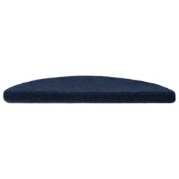 Berkfield Home Self-adhesive Stair Mats 5 pcs Navy 56x17x3 cm Needle Punch in Blue - Size: Medium - thumbnail 4