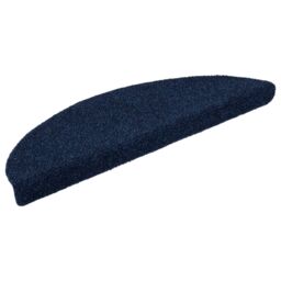 Berkfield Home Self-adhesive Stair Mats 5 pcs Navy 56x17x3 cm Needle Punch in Blue - Size: Medium - thumbnail 3