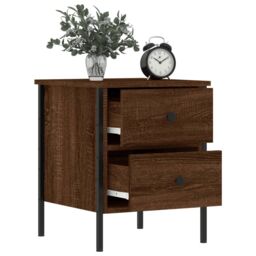 Berkfield Home Bedside Cabinets 2 pcs Brown Oak 40x42x50 cm Engineered Wood - Size: 40 x 42 x 50 cm - thumbnail 4