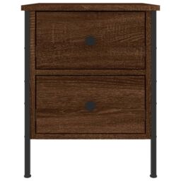 Berkfield Home Bedside Cabinets 2 pcs Brown Oak 40x42x50 cm Engineered Wood - Size: 40 x 42 x 50 cm - thumbnail 6