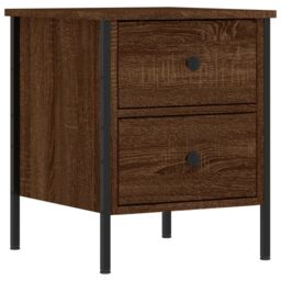 Berkfield Home Bedside Cabinets 2 pcs Brown Oak 40x42x50 cm Engineered Wood - Size: 40 x 42 x 50 cm - thumbnail 5