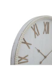 KDMD Large Rustic White Beaded Frame Wall Clock - thumbnail 2