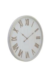 KDMD Large Rustic White Beaded Frame Wall Clock - thumbnail 1