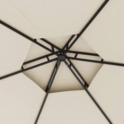 Berkfield Home Gazebo with Sidewalls 3.1x2.7 m Cream in Beige - thumbnail 5