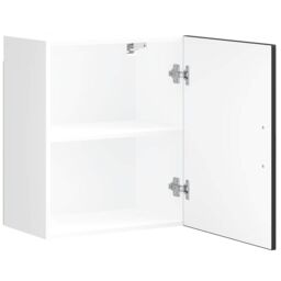 Berkfield Home Kitchen Wall Cabinet¬†Porto Black Engineered Wood in White - thumbnail 6