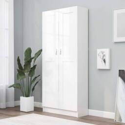 Berkfield Home Classic Book Cabinet White 82.5x30.5x185.5 cm Engineered Wood - thumbnail 2