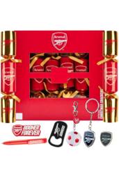 Arsenal FC Christmas Crackers Arsenal Xmas Gift in Red - Size: 6 Pack - thumbnail 1