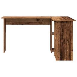 Berkfield Home Old Wood Computer Desk Old wood Engineered wood Medium in Brown - thumbnail 5