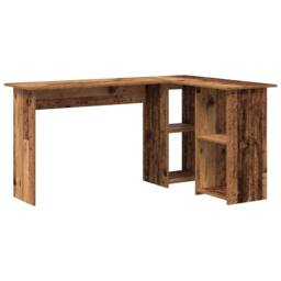 Berkfield Home Old Wood Computer Desk Old wood Engineered wood Medium in Brown