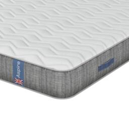 Aspire FlexRest Pocket Hybrid Memory Foam Mattress Medium Comfort 23cm in White - Size: Double - thumbnail 4