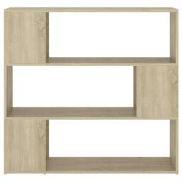 Berkfield Home Book Cabinet Room Divider Sonoma Oak 100x24x94 cm in Brown - Size: 100 x 24 x 94 cm - thumbnail 5