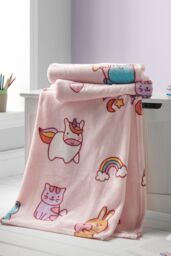 Catherine Lansfield 'Forever Together' Cosy Fleece Blanket Throw - Size: 130 cm x 170 cm - thumbnail 1