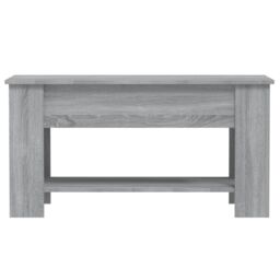 Berkfield Home Coffee Table Grey Sonoma 101x49x52 cm Engineered Wood - Size: 101 x 49 x 52 cm - thumbnail 4