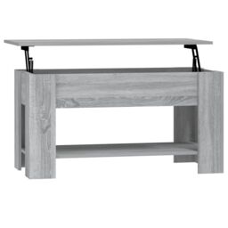 Berkfield Home Coffee Table Grey Sonoma 101x49x52 cm Engineered Wood - Size: 101 x 49 x 52 cm - thumbnail 2