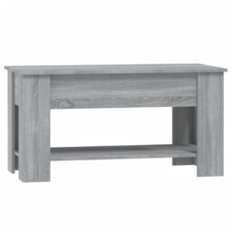 Berkfield Home Coffee Table Grey Sonoma 101x49x52 cm Engineered Wood - Size: 101 x 49 x 52 cm - thumbnail 3