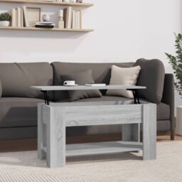 Berkfield Home Coffee Table Grey Sonoma 101x49x52 cm Engineered Wood - Size: 101 x 49 x 52 cm - thumbnail 1